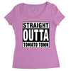 straight outta tomato town Women's Triblend Scoop T-shirt