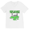 screw lab safety i want super powers V-Neck Tee