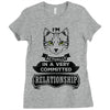 I Am Cat Actually In A Very Commited Relationship Ladies Fitted T-Shirt