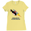 never give up poster Ladies Fitted T-Shirt
