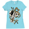 work hard until die Ladies Fitted T-Shirt