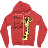 moo, i'm a goat Zipper Hoodie