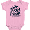 mike &amp; wolf's fixing co Baby Bodysuit