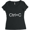 ctrl+c Women's Triblend Scoop T-shirt