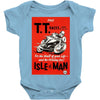 vintage tt race poster, ideal gift or birthday present Baby Bodysuit
