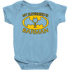 my superhero is barman Baby Onesie