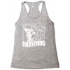 we toys can see everything Racerback Tank