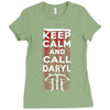 Keep Calm And Call Daryl Ladies Fitted T-Shirt