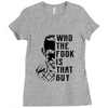 Who the Fook Is That Guy, McGregor VS Alvarez Ladies Fitted T-Shirt