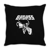 bad ass Throw Pillow