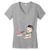Cute Baby Painter's Mom Love Women's V-Neck T-Shirt