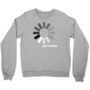 buffering  funny retro loading computer console fashion party Crewneck Sweatshirt