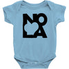love nola new orleans american jazz blues music t shirt Baby Onesie