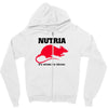 nutria its whats for dinner Zipper Hoodie