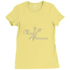miss scissors rhinestone Ladies Fitted T-Shirt