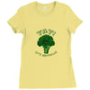 one cheer for broccoli Ladies Fitted T-Shirt