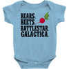 bears beets battlestar galactica Baby Bodysuit