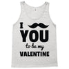 i moustache you to be my valentine Tank Top