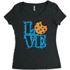 Love Cookie Monster Women's Triblend Scoop T-shirt