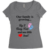 Our Family is Growing Women's Triblend Scoop T-shirt