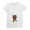 Baby Groot Ladies Fitted T-Shirt