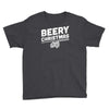 beery christmas hops drinking beer funny Youth Tee