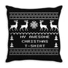 My Awesome Christmas T-Shirt Design Throw Pillow