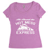 all aboard hot mess express train Women's Triblend Scoop T-shirt