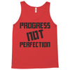 progress not perfection Tank Top