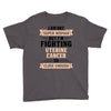 I am Not Super Woman But I'm Fighting Uterine Cancer So Close Enough Youth Tee