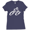 cyclist road bike biking Ladies Fitted T-Shirt