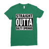 straight outta salty springs Ladies Fitted T-Shirt
