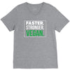 faster stronger vegan V-Neck Tee