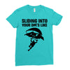 sliding into your dm's like Ladies Fitted T-Shirt