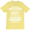 Super Cool Poppy Of A Freaking Awesome Grandson T-Shirt