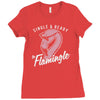 single flamingle Ladies Fitted T-Shirt