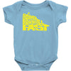 going downhill fast cycling Baby Onesie