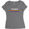 I'm Only Human Women's Triblend Scoop T-shirt