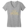 proud cousin of an awesome u.s marine Women's V-Neck T-Shirt