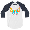 high tooths with joint 3/4 Sleeve Shirt