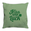 kiss me for luck Throw Pillow