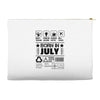 Born In July Accessory Pouches