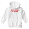 meat is murder Youth Hoodie