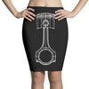 sketch of piston 3 Pencil Skirts