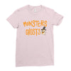 monster ghost Ladies Fitted T-Shirt