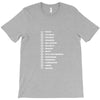 beard length chart funny professor grandpa mustache humor T-Shirt