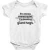 hunting giant hogs Baby Bodysuit