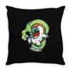 salmon likes wasabi Throw Pillow