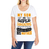 My Son Is Super Awesome His Mother Ladies Curvy T-Shirt