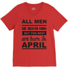 all men are created equal april V-Neck Tee